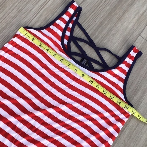 Red, white and blue Striped tank top - Picture 9 of 10